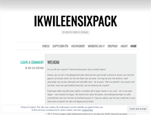 Tablet Screenshot of ikwileensixpack.wordpress.com