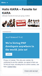 Mobile Screenshot of hallokara.wordpress.com