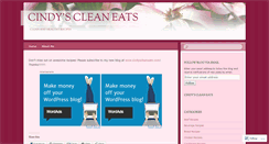 Desktop Screenshot of cindyscleaneats.wordpress.com