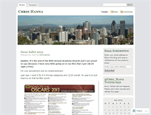 Tablet Screenshot of chrishanna88.wordpress.com