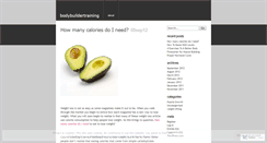 Desktop Screenshot of bodybuildertraining.wordpress.com