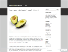 Tablet Screenshot of bodybuildertraining.wordpress.com