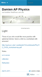 Mobile Screenshot of damienapphysics.wordpress.com