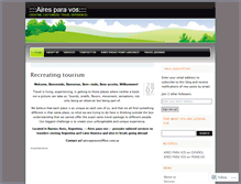 Tablet Screenshot of airesparavos.wordpress.com