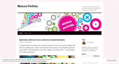 Desktop Screenshot of misturaperfeita.wordpress.com