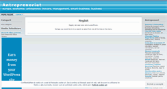 Desktop Screenshot of eantreprenor.wordpress.com