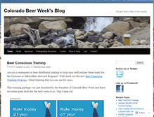 Tablet Screenshot of coloradobeerweek.wordpress.com