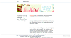 Desktop Screenshot of gardeninginheels.wordpress.com