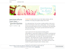 Tablet Screenshot of gardeninginheels.wordpress.com
