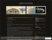 Tablet Screenshot of goldsbororealestate.wordpress.com