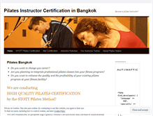 Tablet Screenshot of pilatesstation.wordpress.com