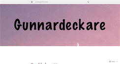 Desktop Screenshot of gunnardeckare.wordpress.com