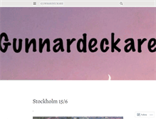 Tablet Screenshot of gunnardeckare.wordpress.com