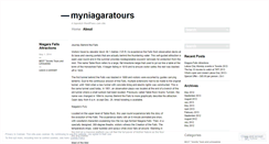 Desktop Screenshot of myniagaratours.wordpress.com