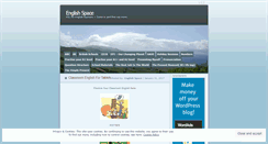 Desktop Screenshot of englishspace.wordpress.com