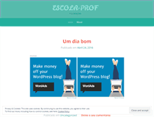 Tablet Screenshot of escolaprof.wordpress.com