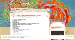 Desktop Screenshot of etdoncvoila.wordpress.com