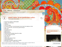 Tablet Screenshot of etdoncvoila.wordpress.com