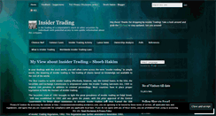 Desktop Screenshot of corporateinsiderstrading.wordpress.com