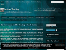 Tablet Screenshot of corporateinsiderstrading.wordpress.com
