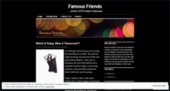 Desktop Screenshot of famousfriendsnews.wordpress.com