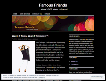 Tablet Screenshot of famousfriendsnews.wordpress.com