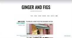 Desktop Screenshot of gingerandfigs.wordpress.com