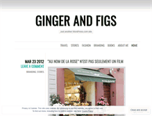 Tablet Screenshot of gingerandfigs.wordpress.com