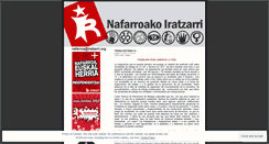 Desktop Screenshot of nafarroakoiratzarri.wordpress.com