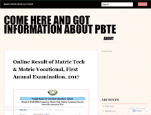 Tablet Screenshot of pbtepk.wordpress.com
