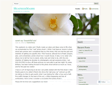 Tablet Screenshot of heathermarieblog.wordpress.com