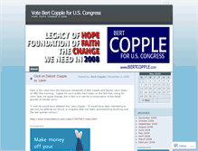 Tablet Screenshot of coppleforcongress.wordpress.com