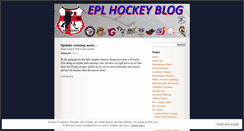 Desktop Screenshot of eplhockeyblog.wordpress.com