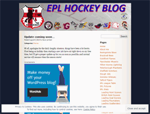 Tablet Screenshot of eplhockeyblog.wordpress.com