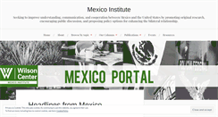 Desktop Screenshot of mexicoinstitute.wordpress.com