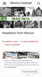 Mobile Screenshot of mexicoinstitute.wordpress.com