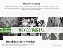 Tablet Screenshot of mexicoinstitute.wordpress.com