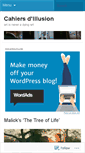 Mobile Screenshot of cahiersduillusion.wordpress.com