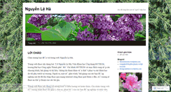 Desktop Screenshot of nguyenleha.wordpress.com