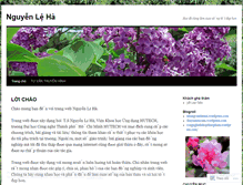 Tablet Screenshot of nguyenleha.wordpress.com