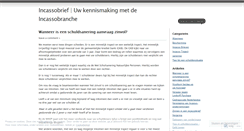 Desktop Screenshot of incassobrief.wordpress.com