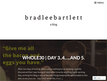 Tablet Screenshot of bradleebartlett.wordpress.com