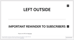 Desktop Screenshot of leftoutside.wordpress.com