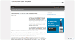 Desktop Screenshot of coloradofixedmortgages.wordpress.com
