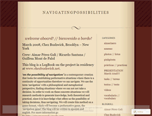 Tablet Screenshot of navigatingpossibilities.wordpress.com