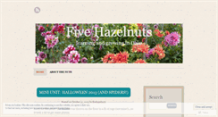 Desktop Screenshot of fivehazelnuts.wordpress.com