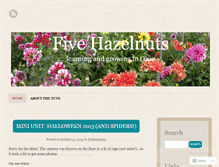 Tablet Screenshot of fivehazelnuts.wordpress.com
