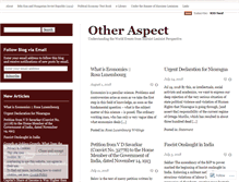 Tablet Screenshot of otheraspect.wordpress.com