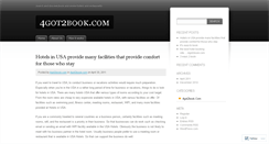 Desktop Screenshot of 4got2book.wordpress.com