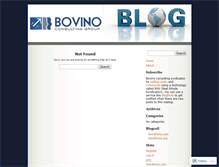 Tablet Screenshot of bovino.wordpress.com